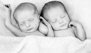 Newborn baby boy/girl twins