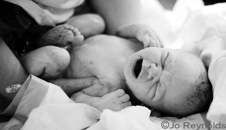 Adelaide Birth Photography - baby just born