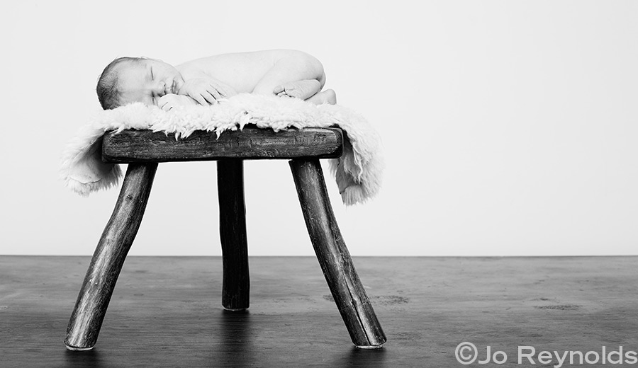 Sleeping baby portrait by Adelaide photographer Jo Reynolds